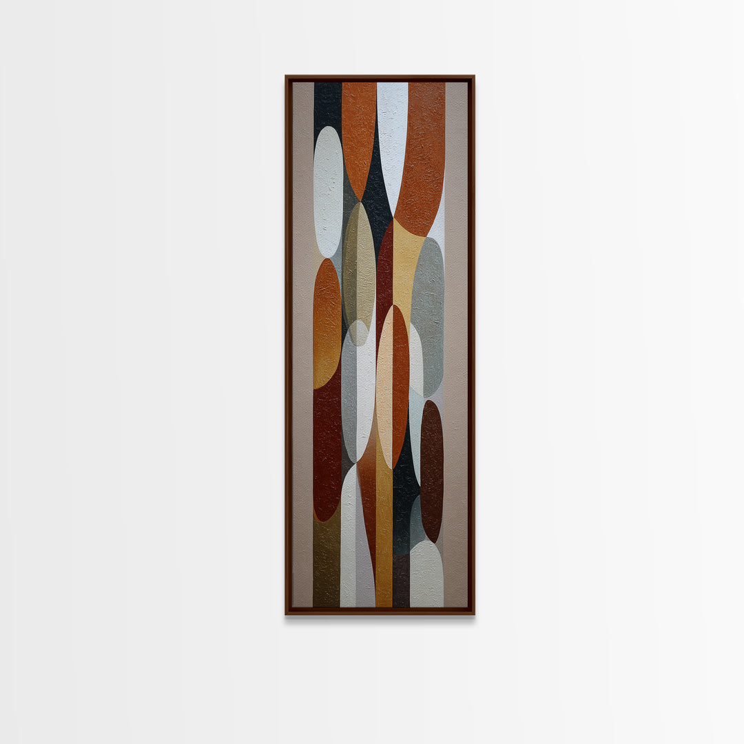 Mid Century Geometric Artwork Canvas Print, Living Room Art, Printable, Living Room Decor, Fine Art, Living, Printable Art, LIR-1x3-44
