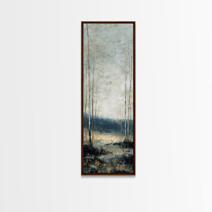 Minimal Scandinavian Forest Canvas Print, Living Room Art, Modern Decor, Living Room Decor, Fine Art, Living, Wall Decor, LIR-1x3-49