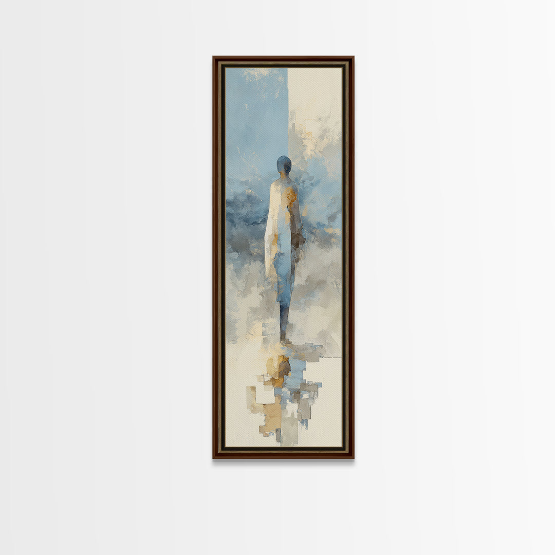 Oversized Line Figure Canvas Print, Living Room Art, Fine Art Print, Living Room Decor, Oil Painting, Living, Wall Decor, LIR-1x3-5