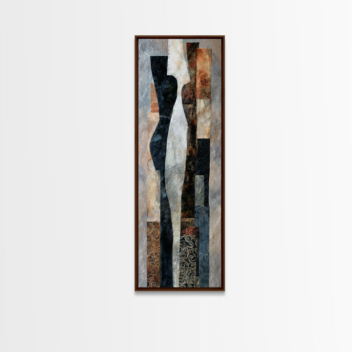 Abstract Organic Shapes Canvas Print, Living Room Art, Dopamine Decor, Living Room Decor, Fine Art, Living, Textured Painting, LIR-1x3-51