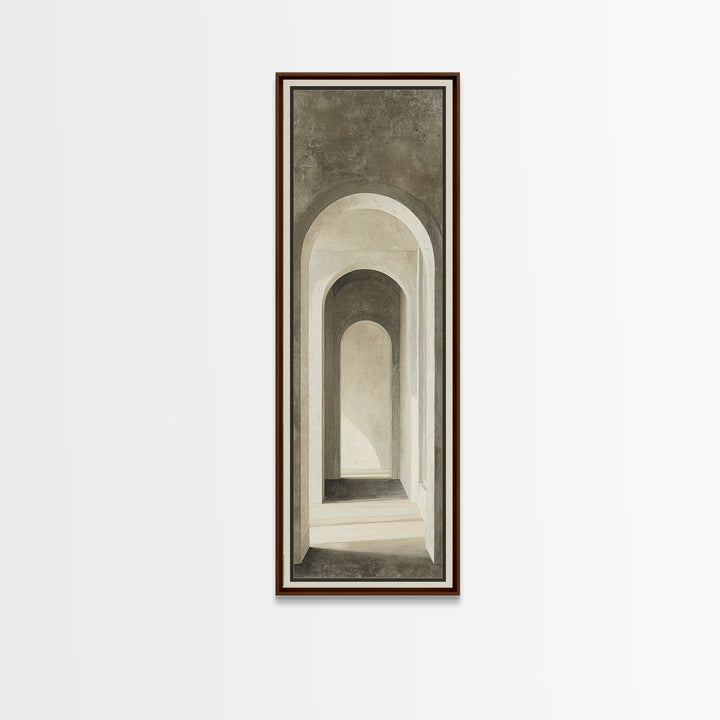 Black and White Architectural Arch Composition Canvas Print, Living Room Art, 3 Piece Wall Art, Living Room Decor, Living, LIR-1x3-67