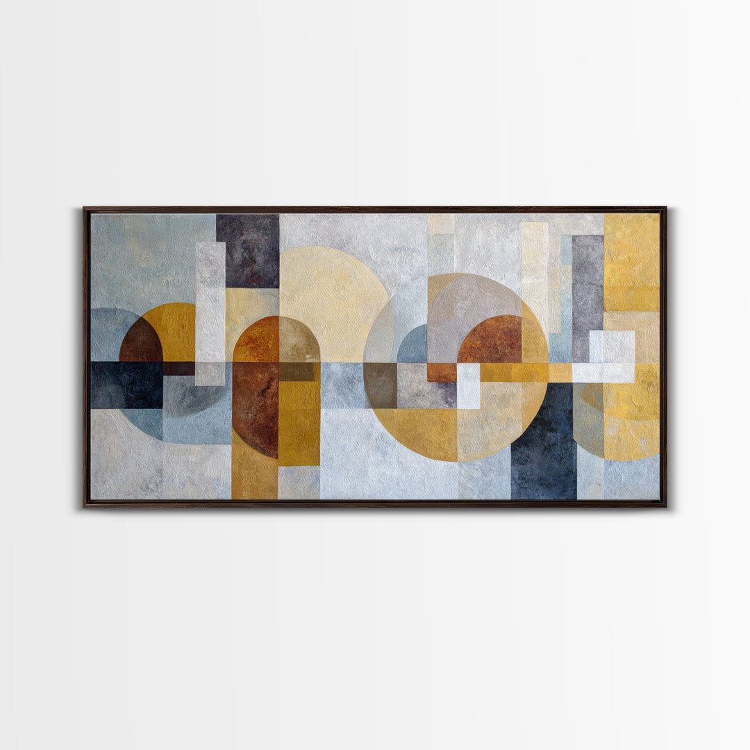 Large Statement Abstract Framed Canvas Print, Living Room Art, Digital Wall Art, Living Room Decor, Fine Art, Living, LIR-2x1-45