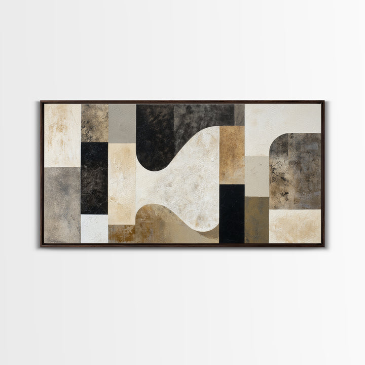 Textured Plaster Abstract Canvas Print, Living Room Art, Living Room Decor, Abstract Art, Living, Dopamine Decor, LIR-2x1-49