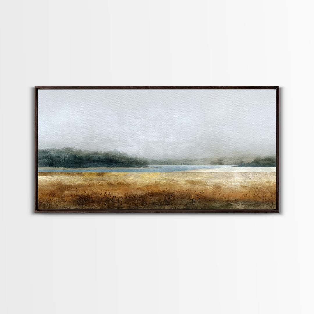 Minimal Scandinavian Forest Canvas Print, Living Room Art, Mid Century Modern, Living Room Decor, Living, Abstract Wall Art, LIR-2x1-57
