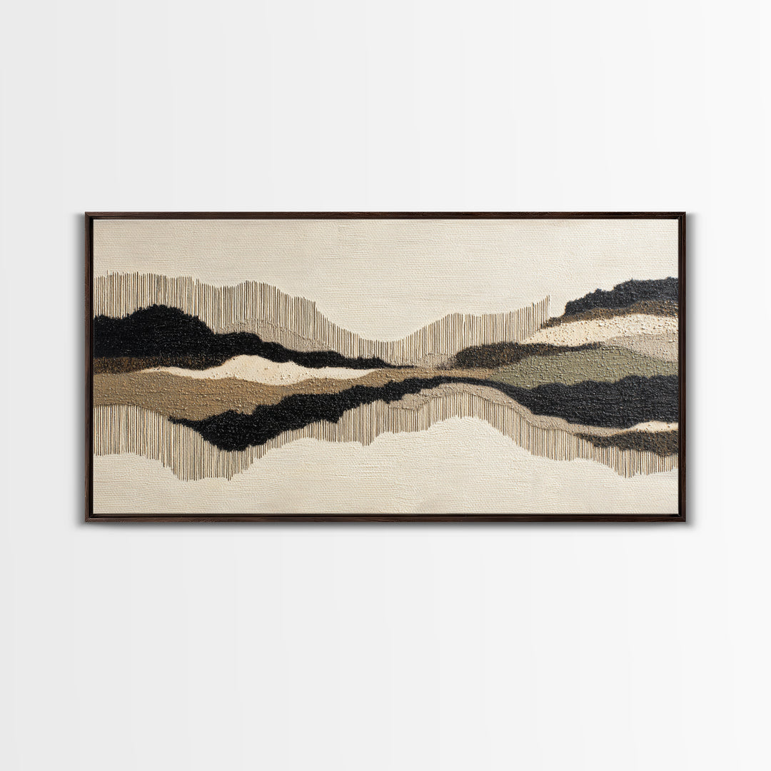 Oversized Line Figure Framed Canvas Print, Living Room Art, Bedroom Decor, Living Room Decor, Living, Bedroom Wall Art, LIR-2x1-85