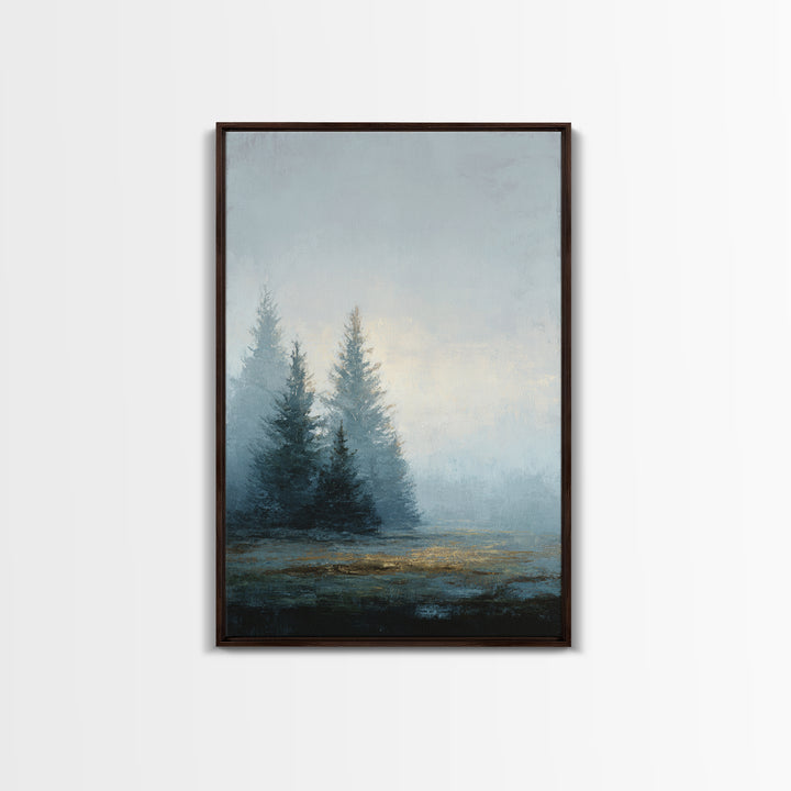 Minimal Scandinavian Forest Framed Canvas Print, Living Room Art, Home, Living Room Decor, Fine Art, Living, Pet Portraits, LIR-2x3-21