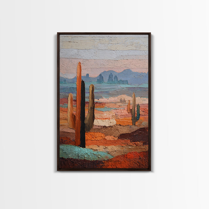 Earthy Desert Landscape Framed Canvas Print, Living Room Art, Luxury Decor, Living Room Decor, Fine Art, Living, Home, LIR-2x3-44