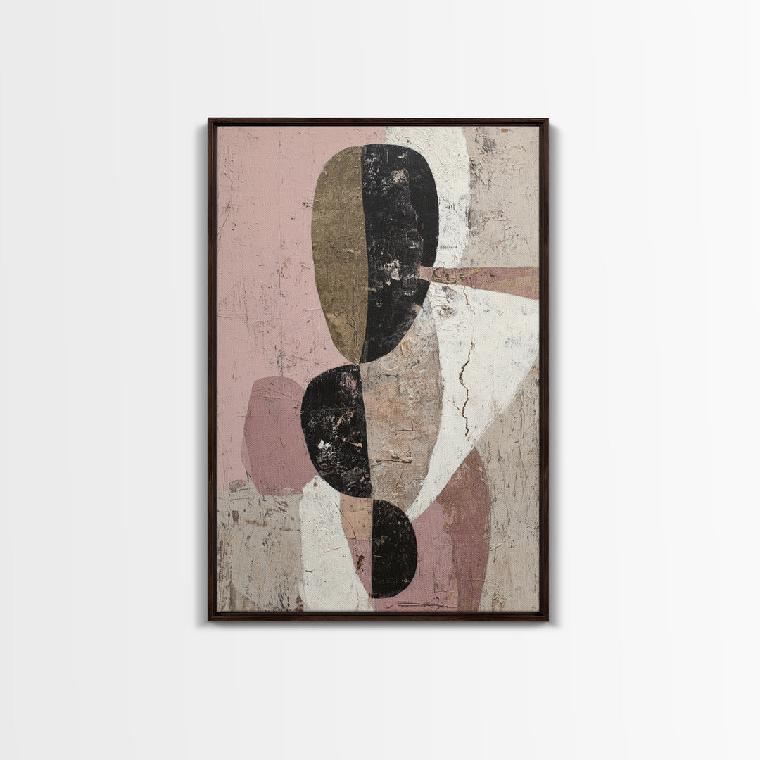 Monochrome Stone Texture Abstraction Canvas Print, Living Room Art, Printable Art, Living Room Decor, Abstract Art, Living, LIR-2x3-77
