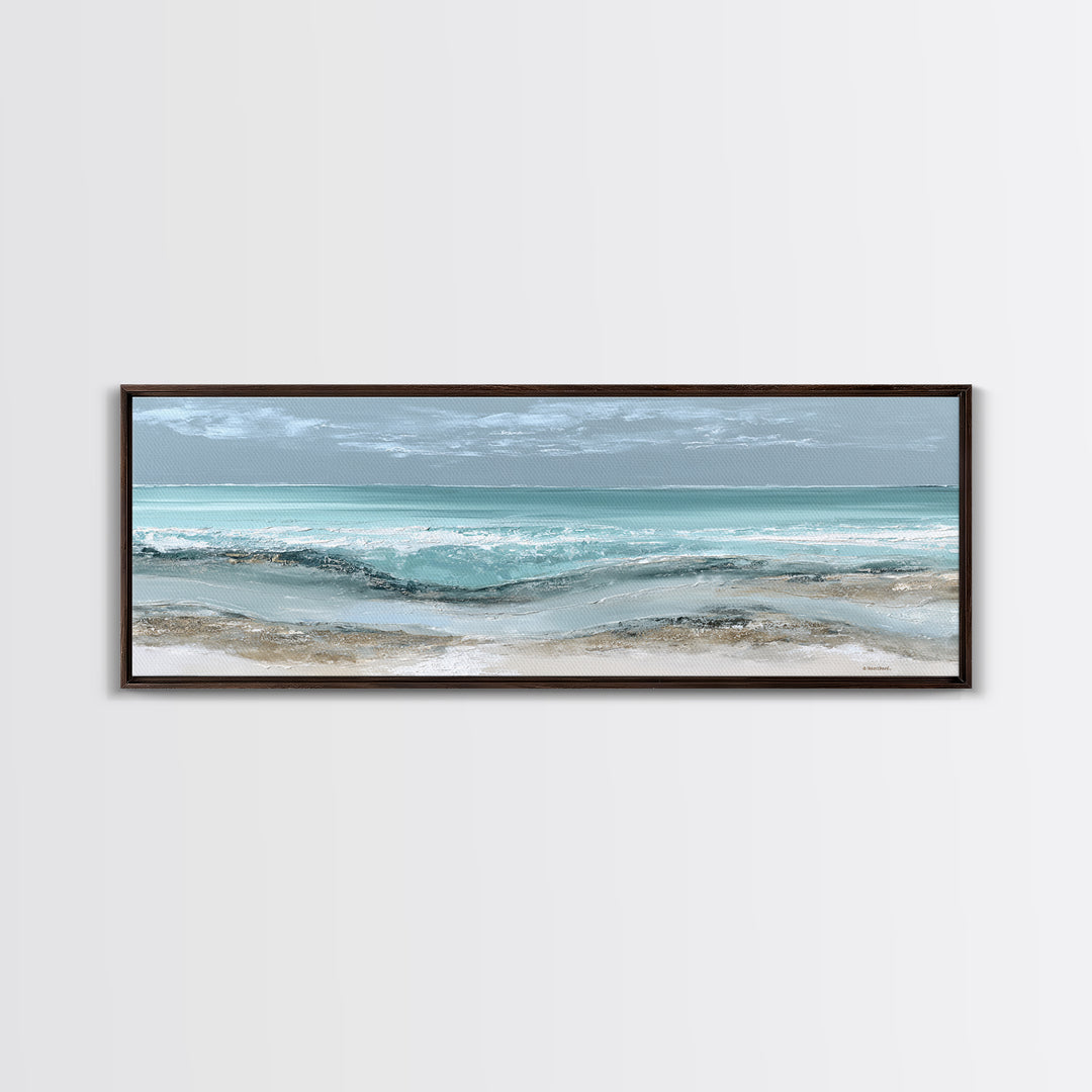 Coastal Aerial Shoreline Canvas Print, Living Room Art, Fine Art Print, Living Room Decor, Fine Art, Living, Wall Decor, LIR-3x1-3