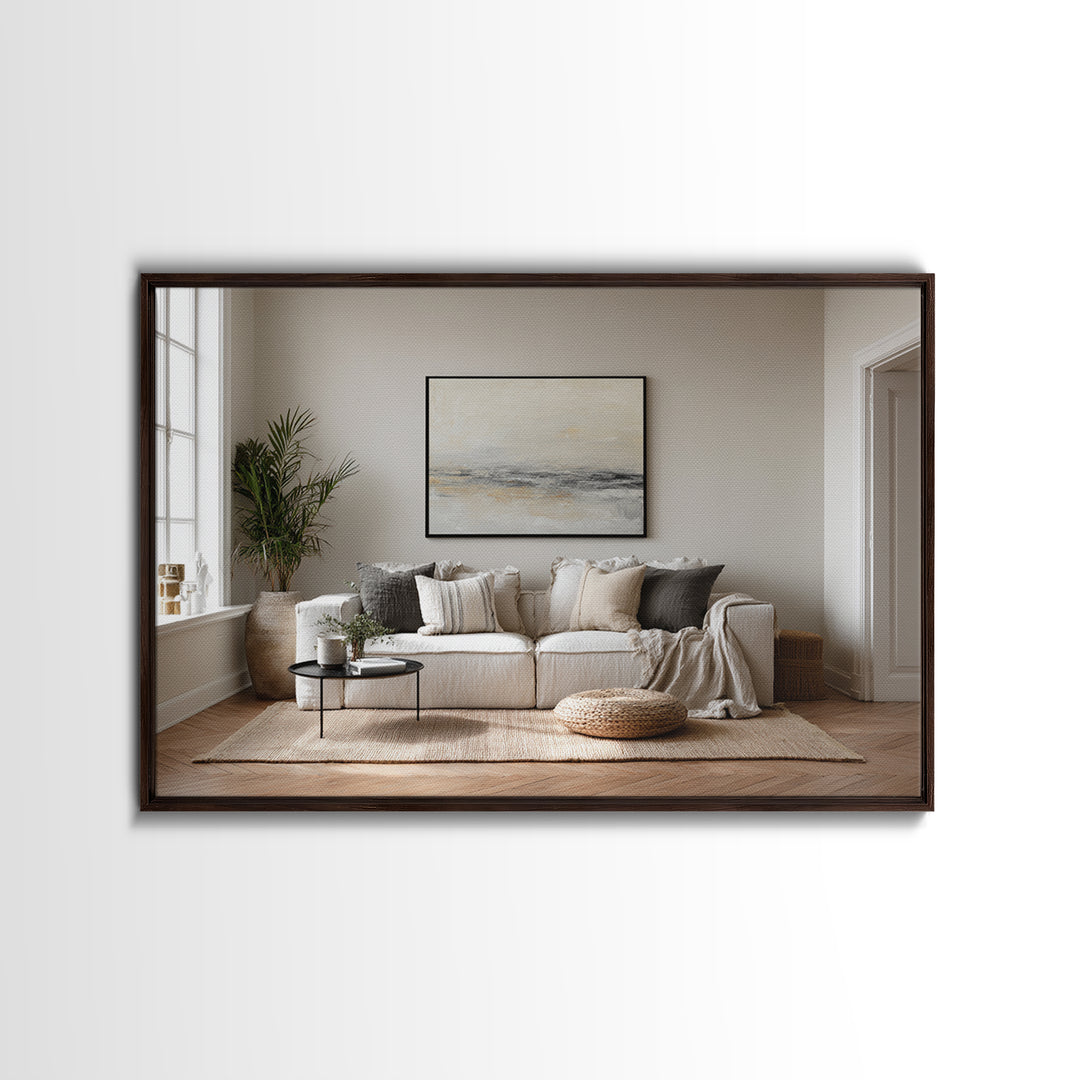 Oversized Line Figure Framed Canvas Print, Living Room Art, Gallery Decor, Living Room Decor, Fine Art, Living, Wall Art, LIR-3x2-45