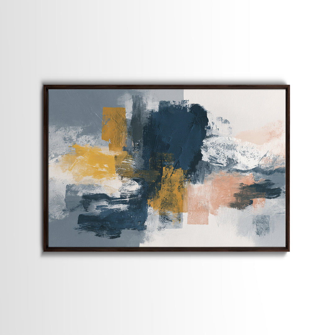 Large Statement Abstract Framed Canvas Print, Living Room Art, Modern Wall Art, Living Room Decor, Fine Art, Living, LIR-3x2-5