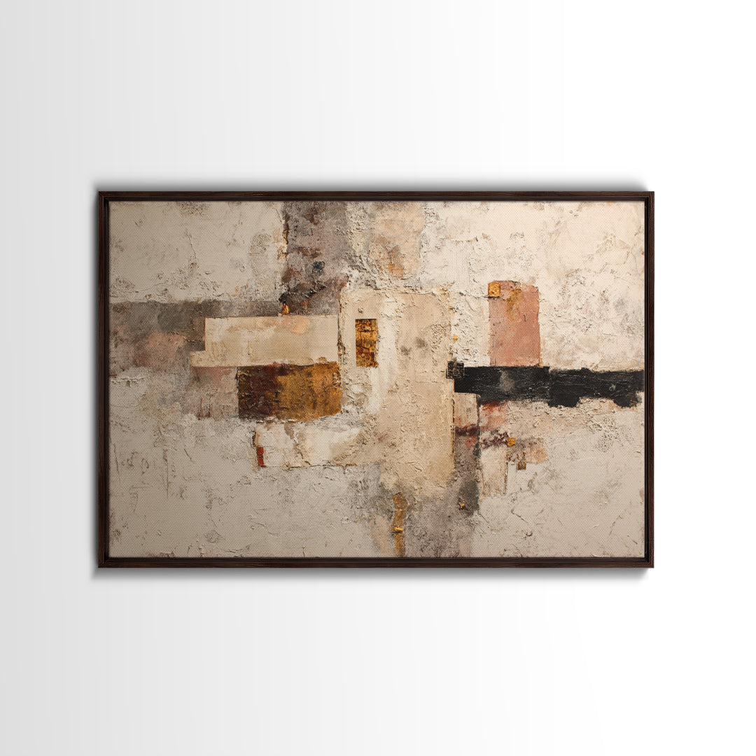 Textured Plaster Abstract Canvas Print, Living Room Art, Living Room Wall Art, Living Room Decor, Abstract Art, Living, LIR-3x2-57