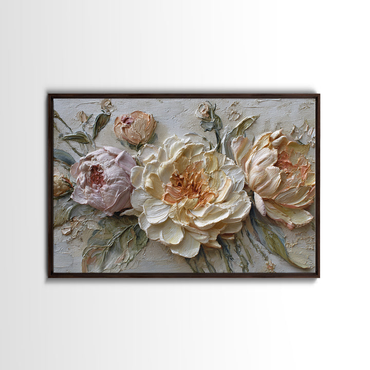 Botanical Vase Painting Framed Canvas Print, Living Room Art, Bedroom Decor, Living Room Decor, Living, Bedroom Wall Art, LIR-3x2-6
