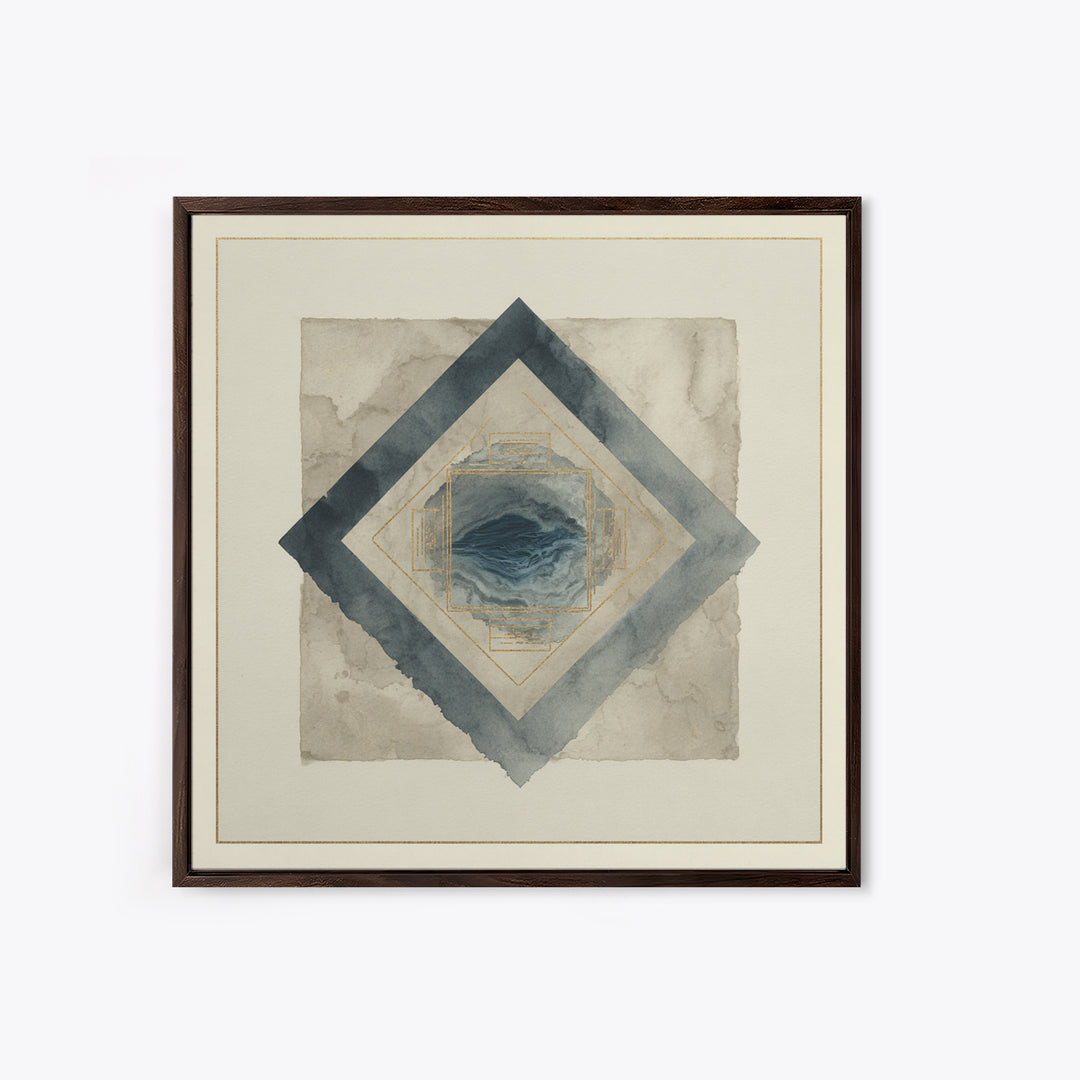 Ink Wash Mountain Symbolizing Stability Canvas Print, Law Office Art, Printable, Office Decor, Counsel, Modern Wall Decor, LOA-1x1-20