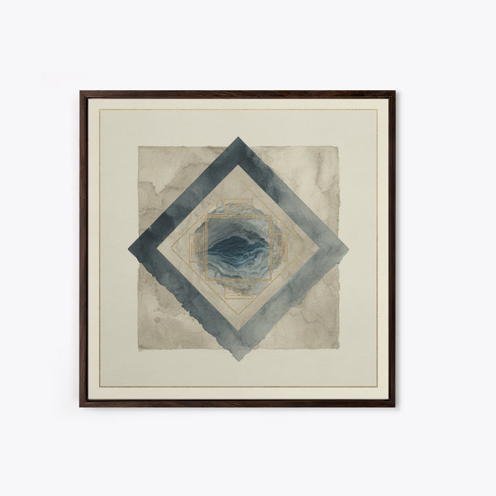Ink Wash Mountain Symbolizing Stability Canvas Print, Law Office Art, Printable, Office Decor, Counsel, Modern Wall Decor, LOA-1x1-20
