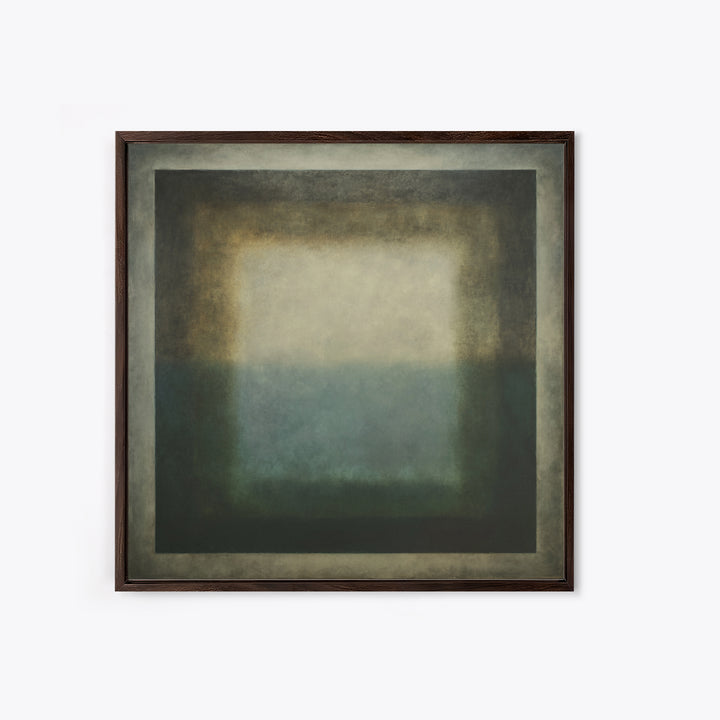 Deep Green and Walnut Toned Abstract Canvas Print, Law Office Art, Teen Girl Room Decor, Office Decor, Abstract Art, Counsel, LOA-1x1-45