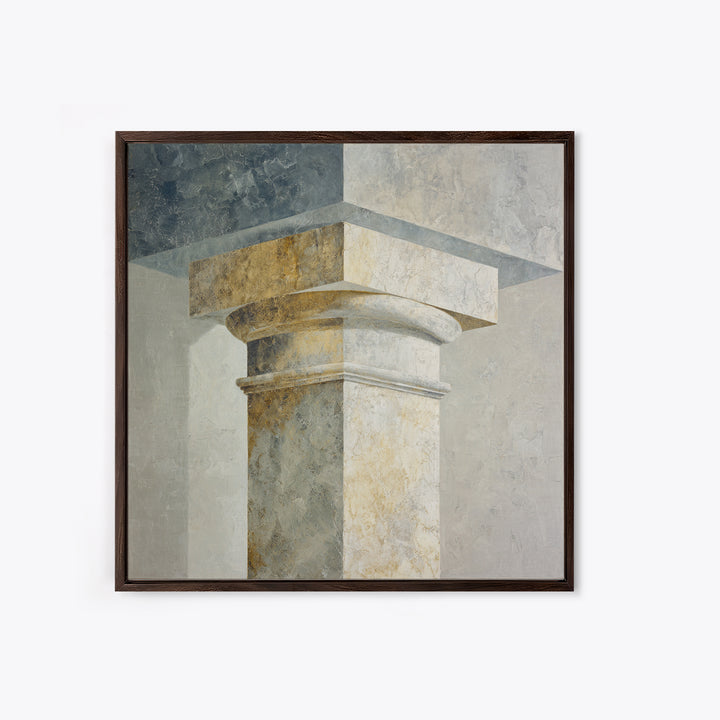 Marble Courthouse Column Study Without Building Scene Canvas Print, Law Office Art, Law School, Office Decor, Counsel, LOA-1x1-51