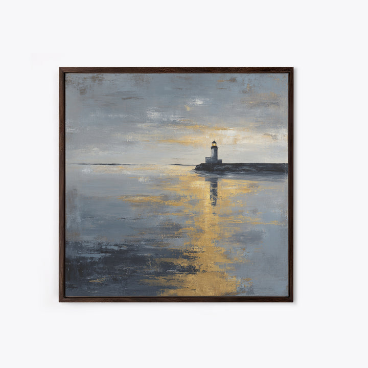 Stormy Landscape with Lighthouse as Guidance Metaphor Canvas Print, Law Office Art, Lawyer Sign, Office Decor, Counsel, LOA-1x1-59