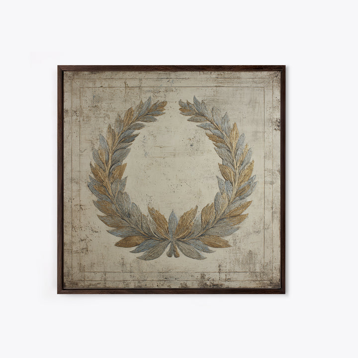Roman Laurel Wreath Framed Canvas Print, Law Office Art, Printable Art, Office Decor, Fine Art, Counsel, Lawyer, Butterfly Art, LOA-1x1-8