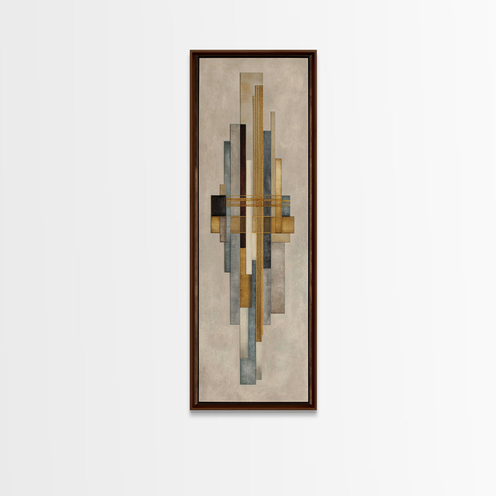 Gold Thread Knot Symbolizing Resolution Framed Canvas Print, Law Office Art, Butterfly Print, Office Decor, Oil Painting, LOA-1x3-30
