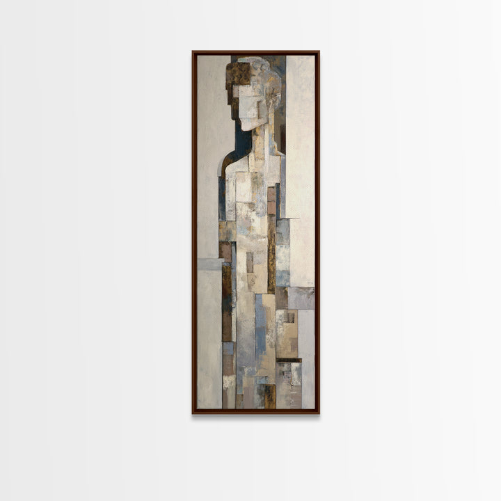 Architectural Arch and Column Abstraction Framed Canvas Print, Law Office Art, Home Office Decor, Office Decor, Abstract Art, LOA-1x3-74
