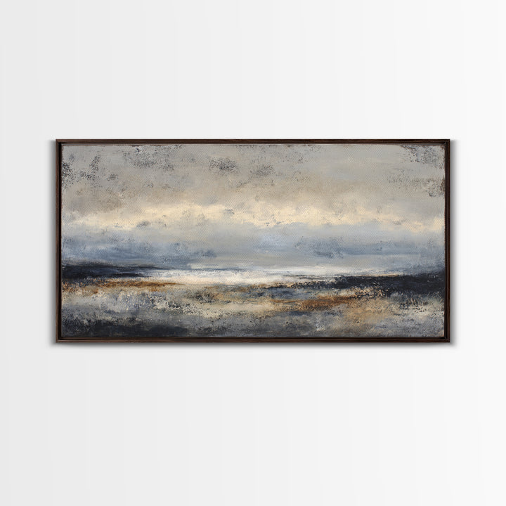 Stormy Landscape with Lighthouse as Guidance Metaphor Canvas Print, Law Office Art, Contemporary Art, Office Decor, Counsel, LOA-2x1-7