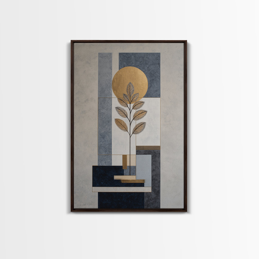 Minimal Line Drawing of Scales and Laurel Canvas Print, Law Office Art, Room Decor, Office Decor, Counsel, Printable Art, LOA-2x3-66