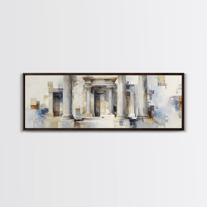 Marble Courthouse Column Study Without Building Scene Canvas Print, Law Office Art, Digital Prints, Office Decor, Counsel, LOA-3x1-67