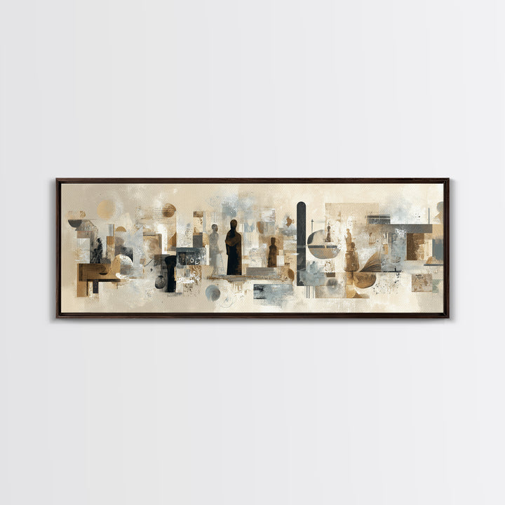 Diplomatic Handshake Silhouette Canvas Print, Law Office Art, Painting, Office Decor, Abstract Art, Counsel, Floral Art, LOA-3x1-83