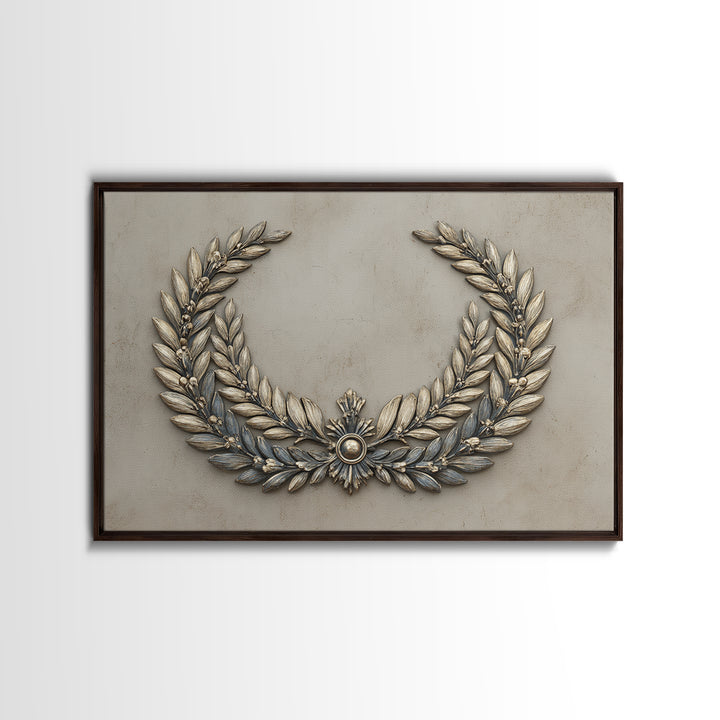 Roman Laurel Wreath Canvas Print, Law Office Art, Decor, Office Decor, Fine Art, Counsel, Bookish Wall Art, Gifts for Lawyers, LOA-3x2-12