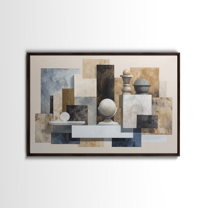 Balanced Geometric Forms Symbolizing Fairness Canvas Print, Law Office Art, Office Wall Decor, Office Decor, Abstract Art, LOA-3x2-33