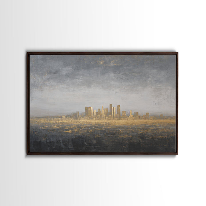 Quiet City Skyline Canvas Print, Law Office Art, Lawyer Sign, Office Decor, Fine Art, Counsel, Art Print, Room Decor, LOA-3x2-88