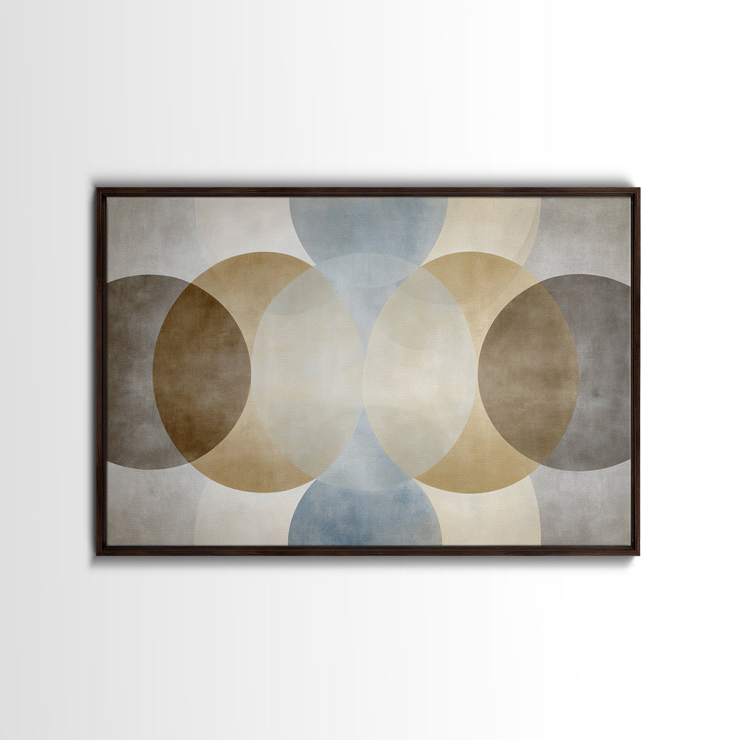 Balanced Geometric Forms Symbolizing Fairness Framed Canvas Print, Law Office Art, Office, Office Decor, Fine Art, Counsel, LOA-3x2-9