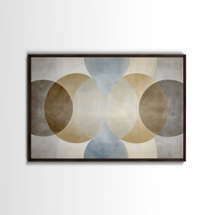 Balanced Geometric Forms Symbolizing Fairness Framed Canvas Print, Law Office Art, Office, Office Decor, Fine Art, Counsel, LOA-3x2-9