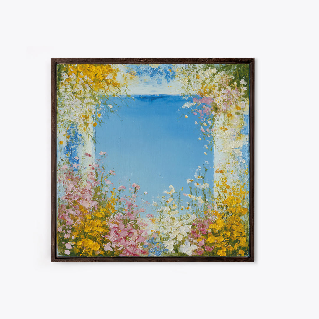 Fresh Air Meadow Landscape for Clean Mood Canvas Print, Laundry Room Art, Neutral Decor, Living Room Decor, Fine Art, Clean, LRA-1x1-95