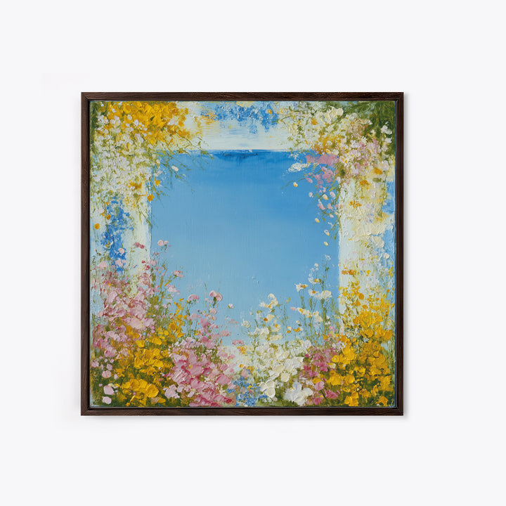 Fresh Air Meadow Landscape for Clean Mood Canvas Print, Laundry Room Art, Neutral Decor, Living Room Decor, Fine Art, Clean, LRA-1x1-95