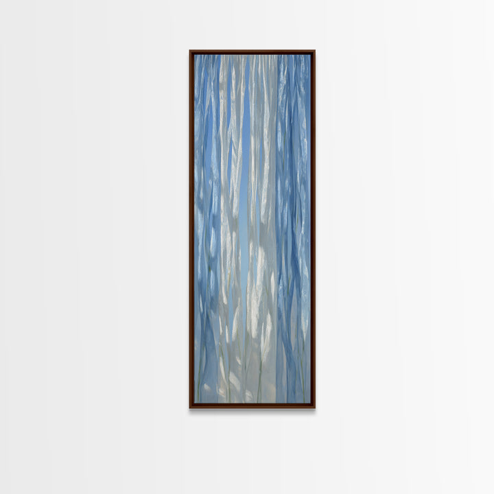 Clean Blue Water Ripple Abstraction Canvas Print, Laundry Room Art, Laundry Room Decor, Living Room Decor, Abstract Art, Clean, LRA-1x3-6