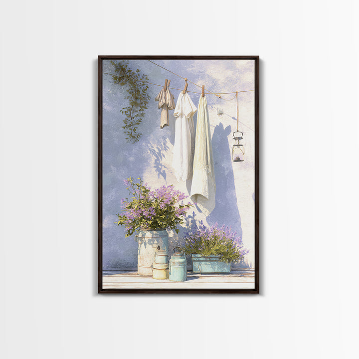 Farmhouse Laundry Sign Ornament Without Words Canvas Print, Laundry Room Art, Apartment Wall Art, Living Room Decor, Clean, LRA-2x3-3