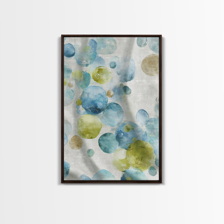 Abstract Suds and Bubbles Canvas Print, Laundry Room Art, Minimalist Decor, Living Room Decor, Abstract Art, Clean, LRA-2x3-54
