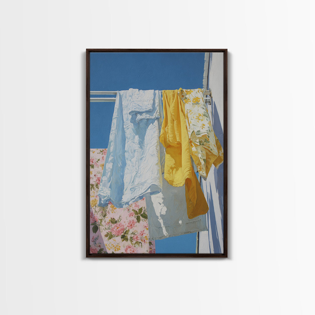 Fresh Air Meadow Landscape for Clean Mood Canvas Print, Laundry Room Art, Textured Painting, Living Room Decor, Clean, LRA-2x3-55