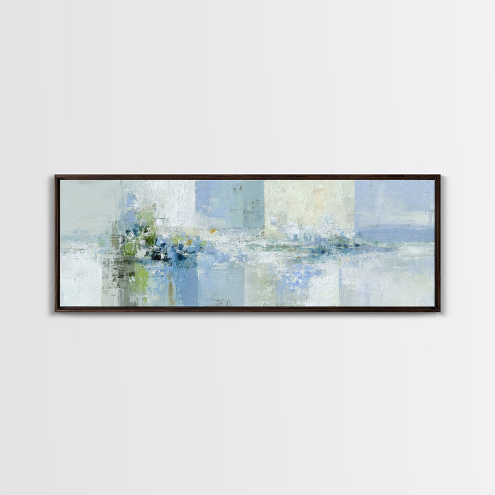 Linen Texture Abstract Framed Canvas Print, Laundry Room Art, Apartment Wall Art, Living Room Decor, Abstract Art, Clean, LRA-3x1-28