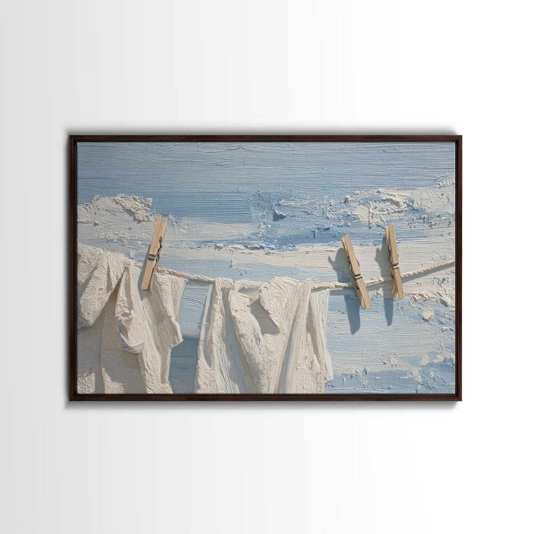 Clean Blue Water Ripple Abstraction Canvas Print, Laundry Room Art, New Home Gift, Living Room Decor, Abstract Art, Clean, LRA-3x2-22