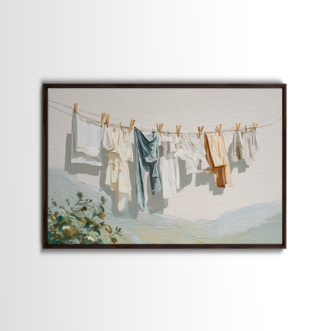 Fresh Air Meadow Landscape for Clean Mood Canvas Print, Laundry Room Art, Gallery Wall Prints, Living Room Decor, Oil Painting, LRA-3x2-51