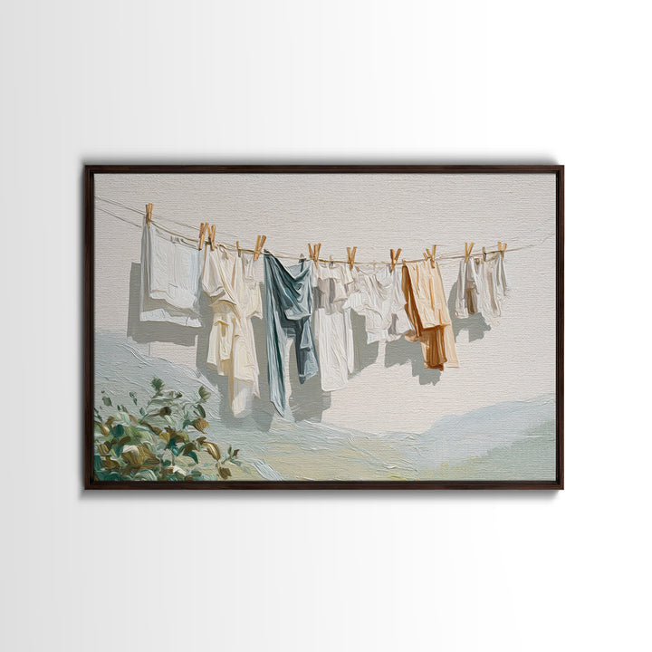 Fresh Air Meadow Landscape for Clean Mood Canvas Print, Laundry Room Art, Gallery Wall Prints, Living Room Decor, Oil Painting, LRA-3x2-51