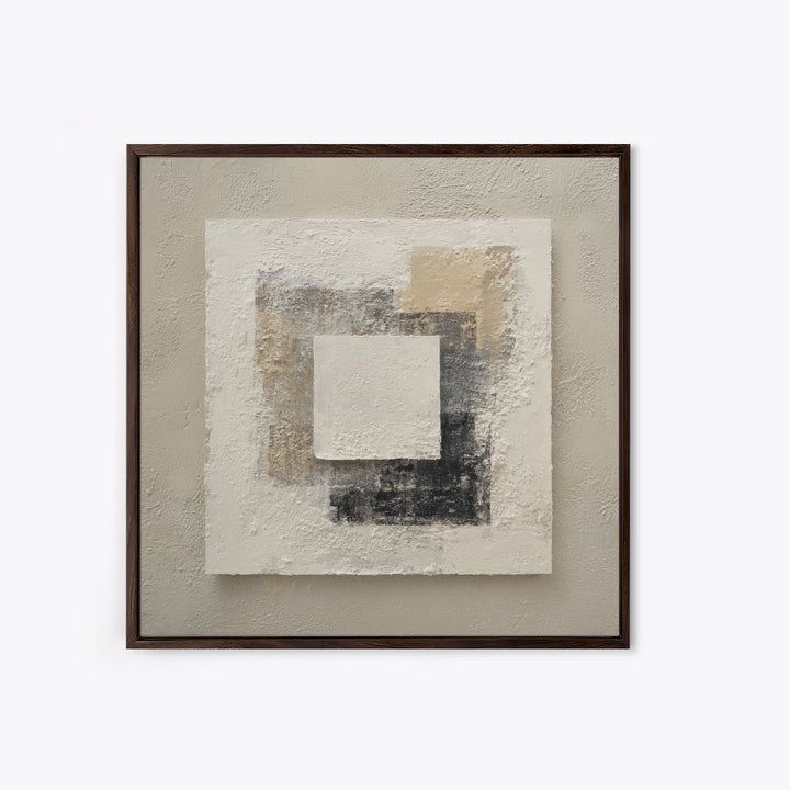 Minimal Stone Shapes Framed Canvas Print, Master Bedroom, Above Bed Decor, Bedroom Decor, Abstract Art, Sanctuary, MAS-1x1-16