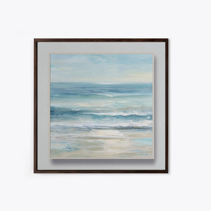 Elegant Moonlit Ocean Horizon Canvas Print, Master Bedroom, Room Decor, Bedroom Decor, Fine Art, Sanctuary, Wall Decal, MAS-1x1-25