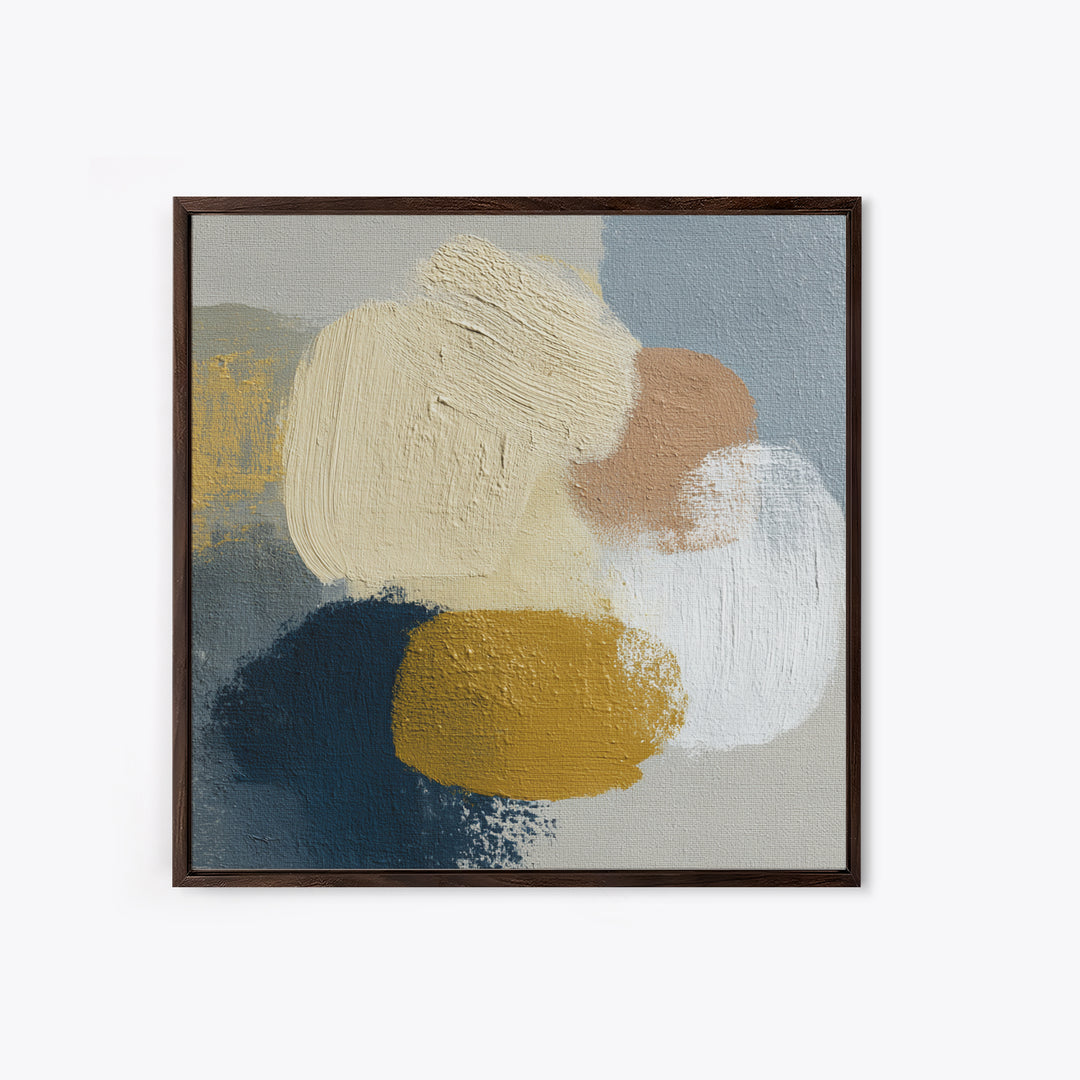 Soft Abstract Linen Texture Framed Canvas Print, Master Bedroom, Over Bed Wall Art, Bedroom Decor, Abstract Art, Sanctuary, MAS-1x1-51