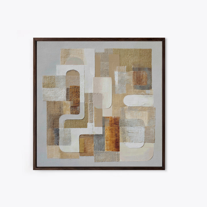 Soft Abstract Linen Texture Canvas Print, Master Bedroom, Statement Artwork, Bedroom Decor, Abstract Art, Sanctuary, MAS-1x1-75