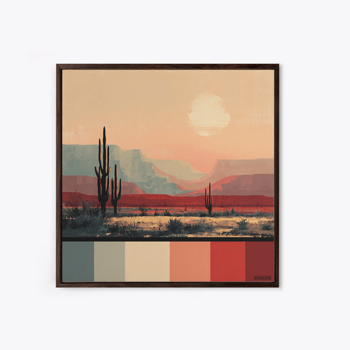 Quiet Desert Dusk Canvas Print, Master Bedroom, Boho Decor, Bedroom Decor, Fine Art, Sanctuary, Wall Art Prints, Large Wall Art, MAS-1x1-82