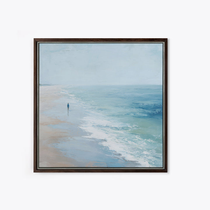 Hotel Coastal Landscape Framed Canvas Print, Master Bedroom, Wall Art, Bedroom Decor, Fine Art, Sanctuary, Bedroom Wall Art, MAS-1x1-93